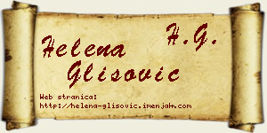 Helena Glišović vizit kartica